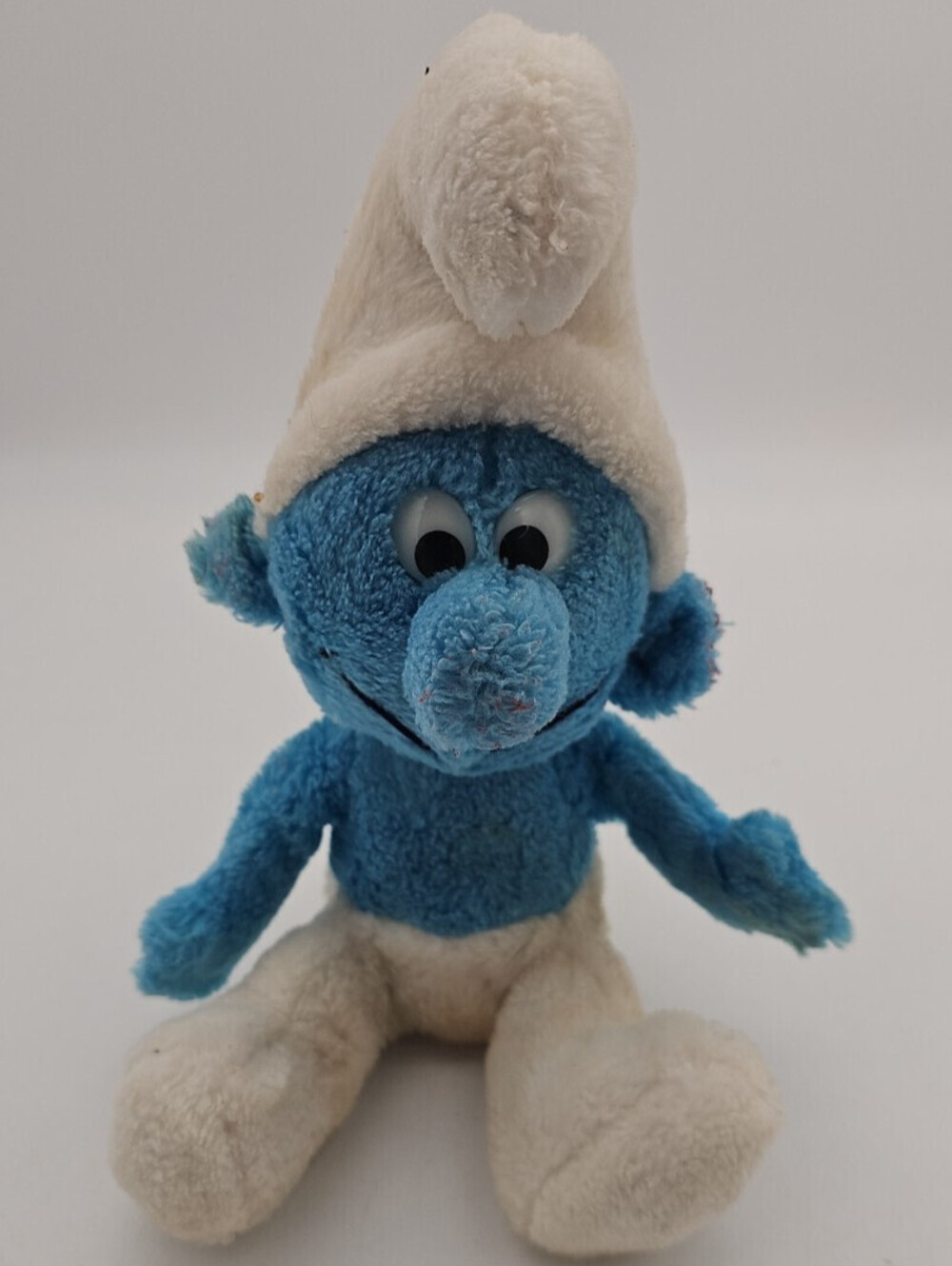 10" SMURF Plush Wallace Bertie & Co. Vintage Peyo 1979 Stuffed Animal Toy